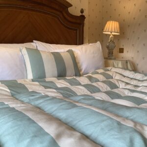 Flo's Eiderdowns Wide Stripe Soda / Duck Egg Blue